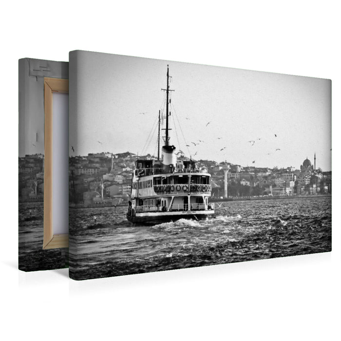 Premium Textil-Leinwand Bosphorus Fähre