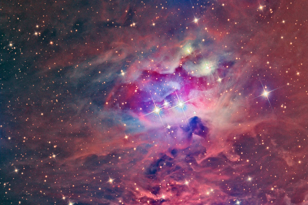 Premium Textil-Leinwand Running-Man-Nebel NGC 1973