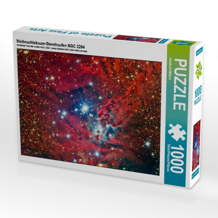 Weihnachtsbaum-Sternhaufen NGC 2264 1000 Teile Puzzle quer - CALVENDO Foto-Puzzle'