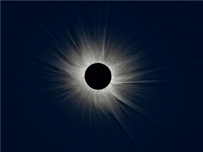 Totale Sonnenfinsternis in Svalbard 1000 Teile Puzzle quer - CALVENDO Foto-Puzzle'