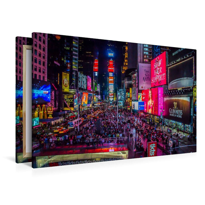 Premium Textil-Leinwand Time Square