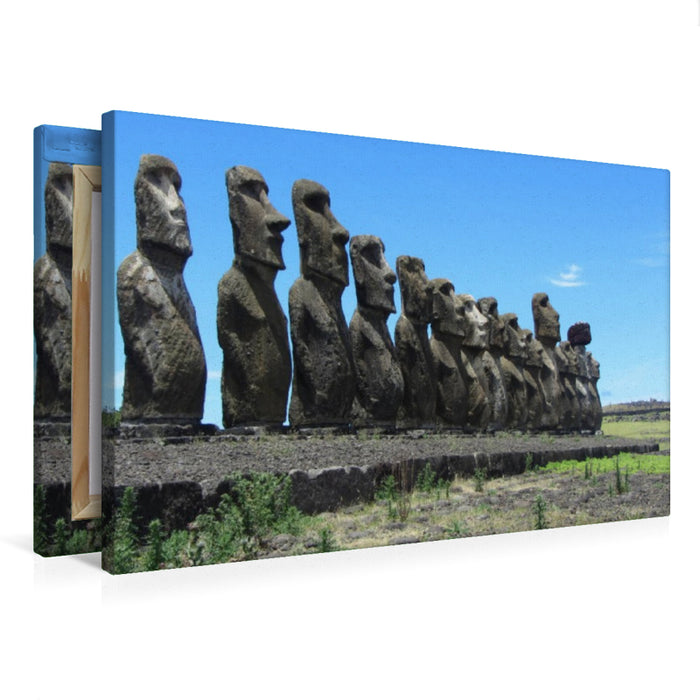 Premium Textil-Leinwand Die Osterinsel - Rapa Nui
