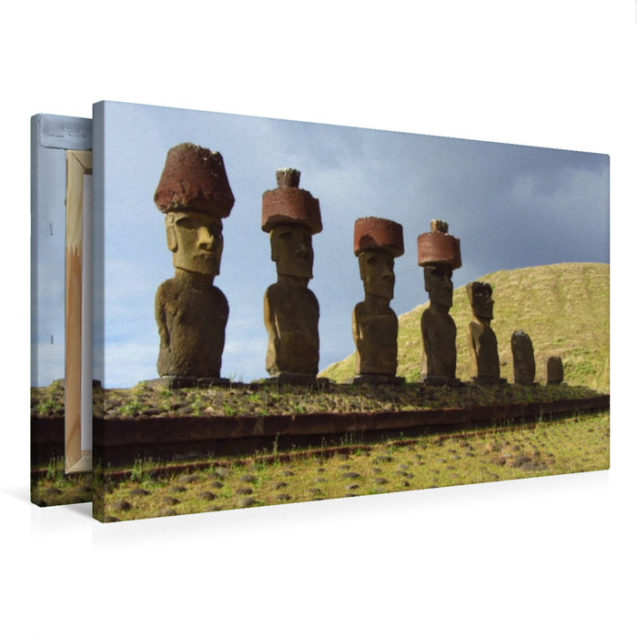 Premium Textil-Leinwand Die Osterinsel - Rapa Nui