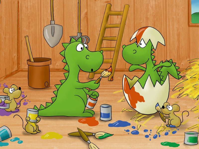 Ein Motiv aus dem Kalender Der kleine Drache 1000 Teile Puzzle quer - CALVENDO Foto-Puzzle'