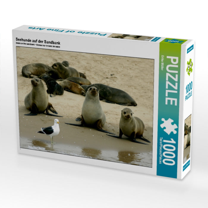 Phoques sur le banc de sable - Puzzle photo CALVENDO 
