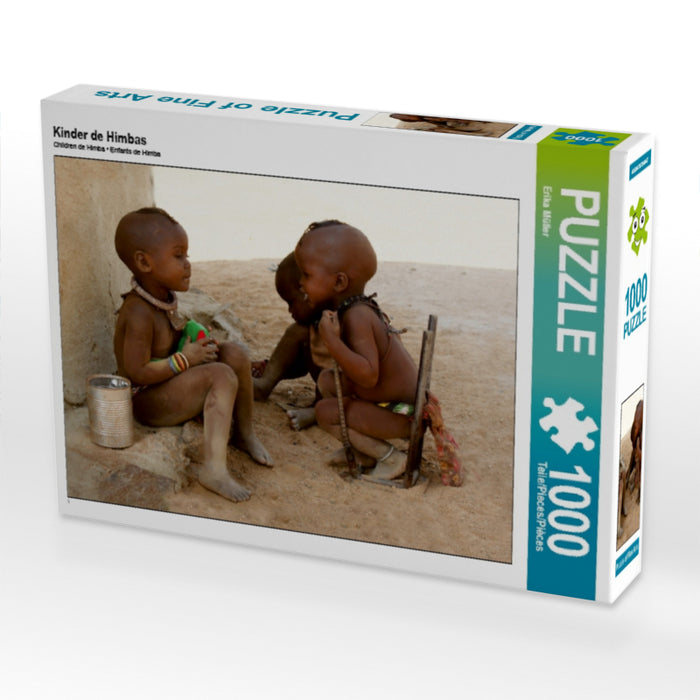 Kinder de Himbas 1000 Teile Puzzle quer - CALVENDO Foto-Puzzle'