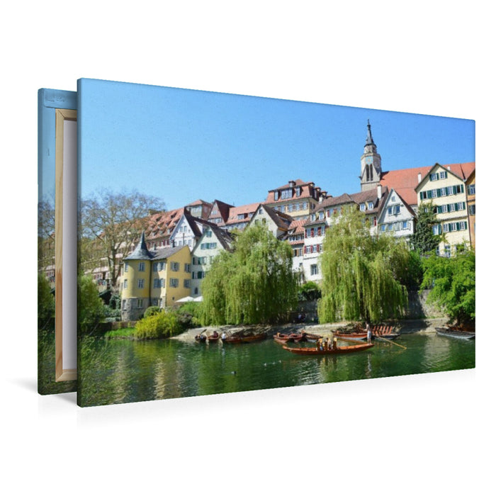 Toile textile haut de gamme Toile textile haut de gamme 120 cm x 80 cm paysage Tübingen 