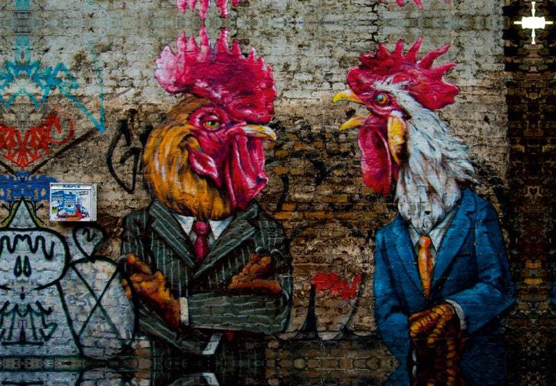Premium Textil-Leinwand Ein Motiv aus dem Kalender Graffitis