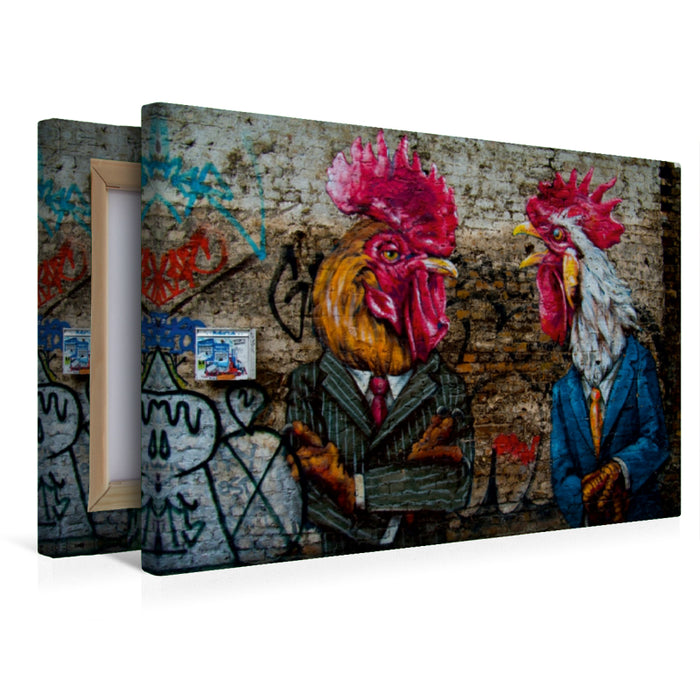 Premium Textil-Leinwand Ein Motiv aus dem Kalender Graffitis