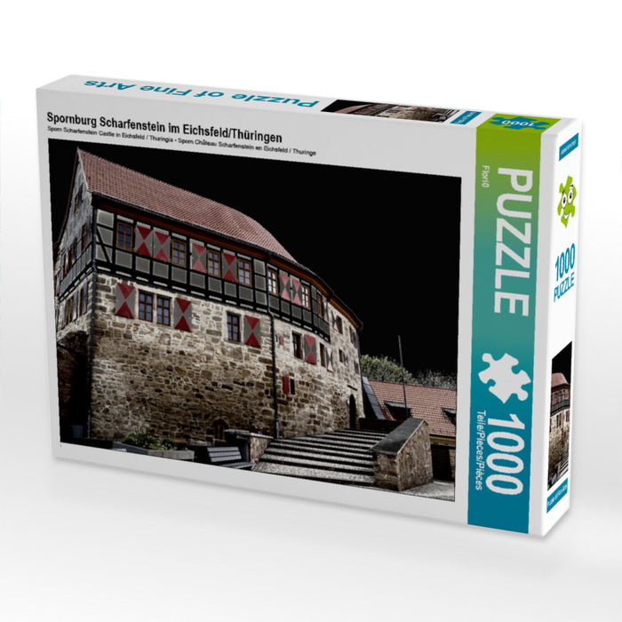 Spornburg Scharfenstein in Eichsfeld/Thuringia - CALVENDO photo puzzle 
