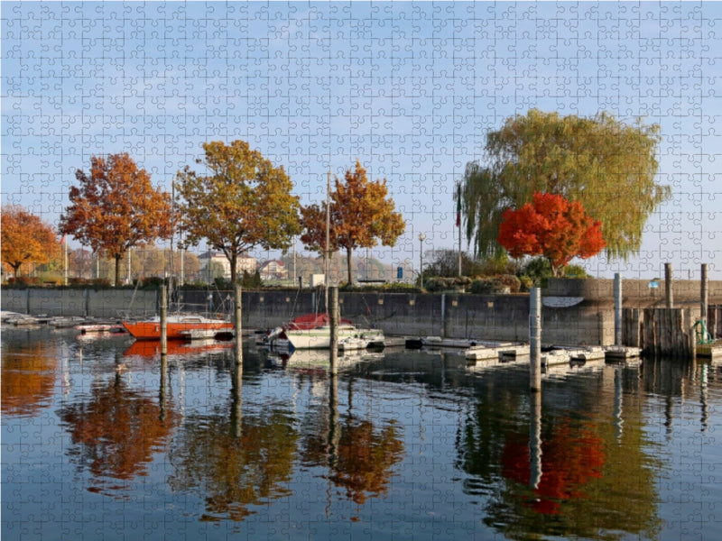 Langenargen - Hafenansicht 1000 Teile Puzzle quer - CALVENDO Foto-Puzzle'