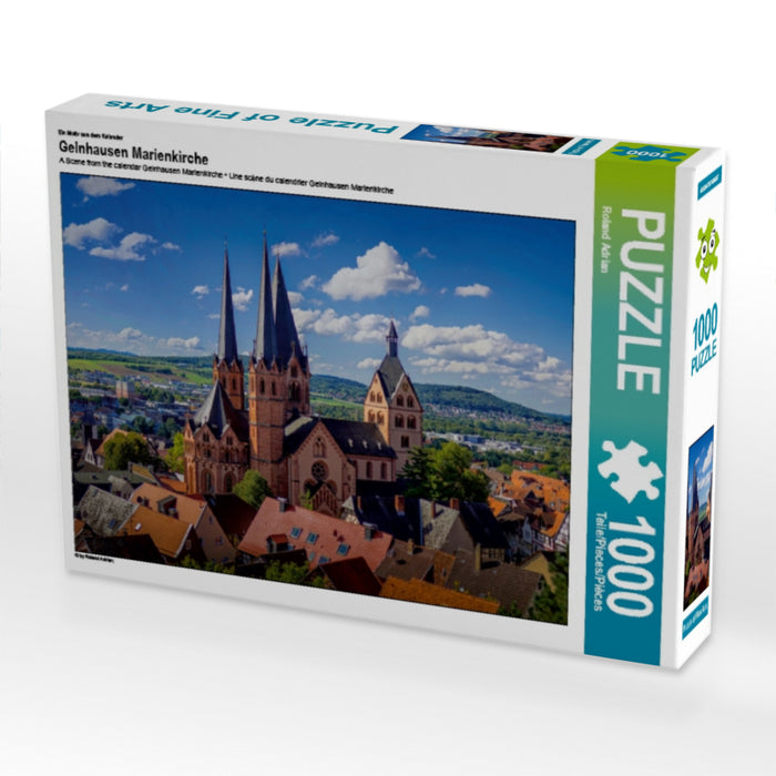 Ein Motiv aus dem Kalender Gelnhausen Marienkirche 1000 Teile Puzzle quer - CALVENDO Foto-Puzzle'