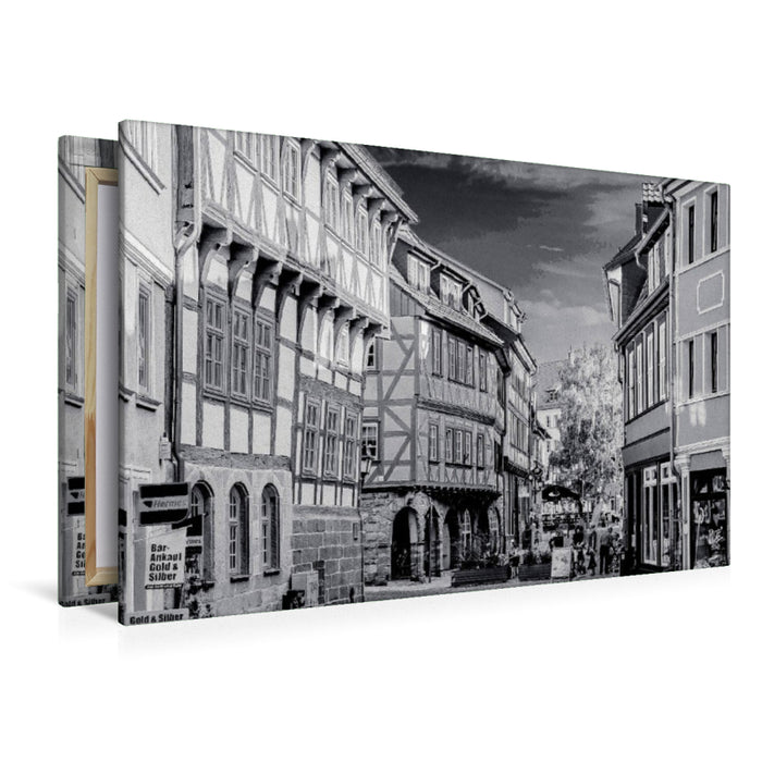 Premium Textil-Leinwand Barfüßerstraße