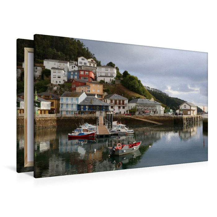 Premium Textil-Leinwand O Barqueiro