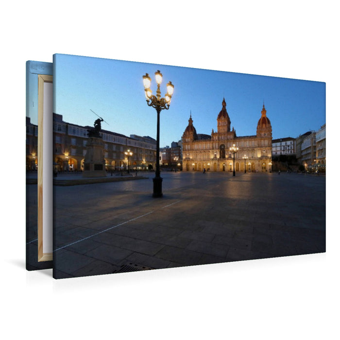 Premium Textil-Leinwand A Coruña