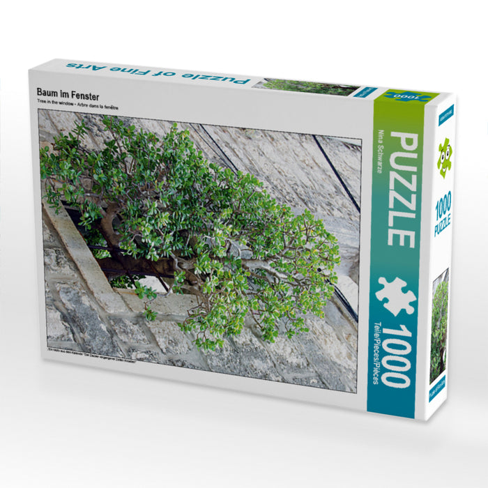 Arbre dans la fenêtre - Puzzle photo CALVENDO 
