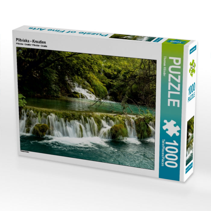 Plitvicka - Kroatien 1000 Teile Puzzle quer - CALVENDO Foto-Puzzle'