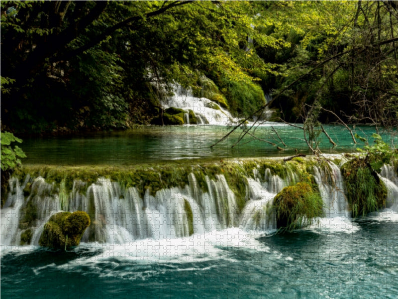 Plitvicka - Kroatien 1000 Teile Puzzle quer - CALVENDO Foto-Puzzle'