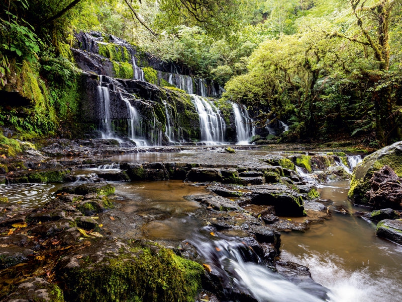 Purakaunui Falls - Neuseeland 1000 Teile Puzzle quer - CALVENDO Foto-Puzzle'