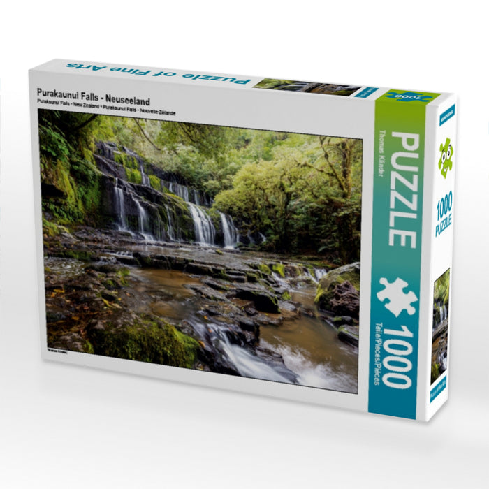 Purakaunui Falls - Neuseeland 1000 Teile Puzzle quer - CALVENDO Foto-Puzzle'