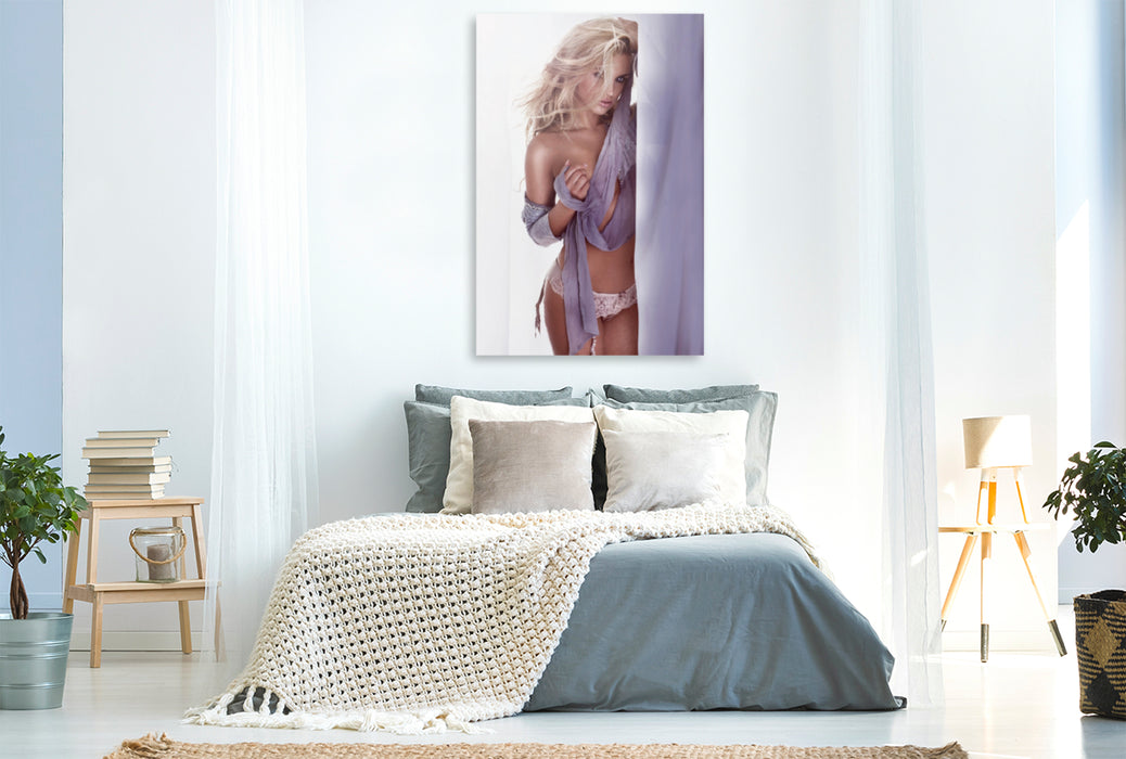 Premium Textil-Leinwand Premium Textil-Leinwand 80 cm x 120 cm  hoch Ein Motiv aus dem Kalender Erotik - Gladiatoren und Engel