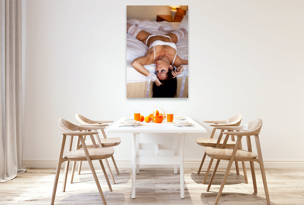 Premium Textil-Leinwand Premium Textil-Leinwand 80 cm x 120 cm hoch Ein Motiv aus dem Kalender Erotik. Pure Verführung