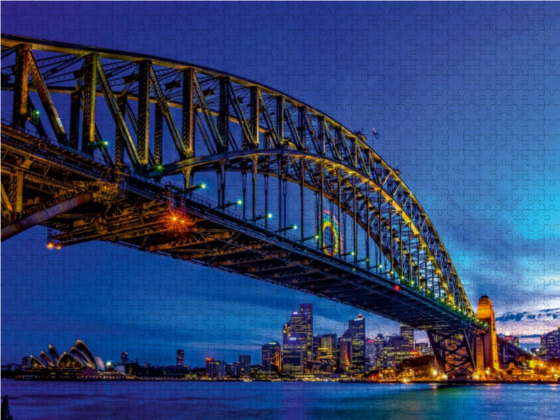 Coat Hanger - Sydney Harbour Bridge 1000 Teile Puzzle quer - CALVENDO Foto-Puzzle'