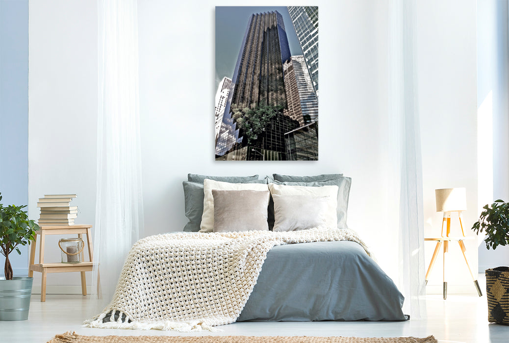 Premium Textil-Leinwand Premium Textil-Leinwand 80 cm x 120 cm  hoch Trump Tower