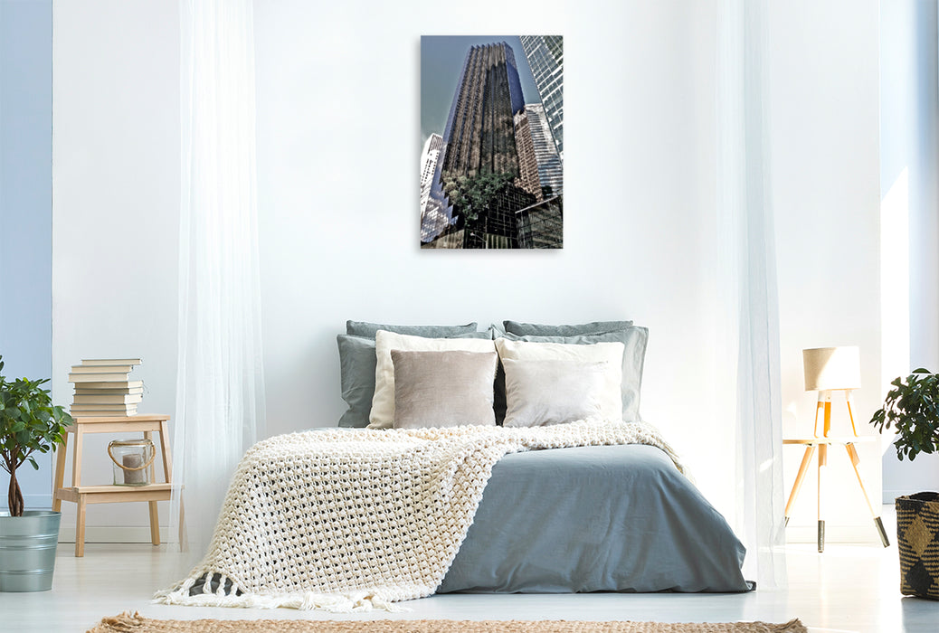 Premium Textil-Leinwand Premium Textil-Leinwand 80 cm x 120 cm  hoch Trump Tower