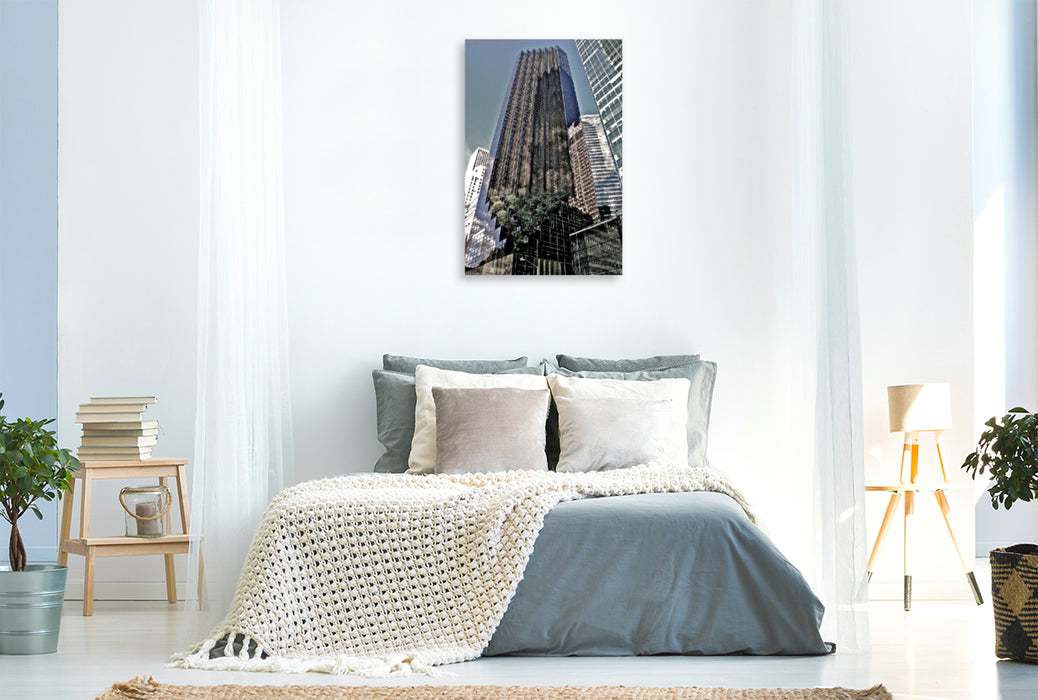 Toile textile premium Toile textile premium 80 cm x 120 cm de haut Trump Tower 