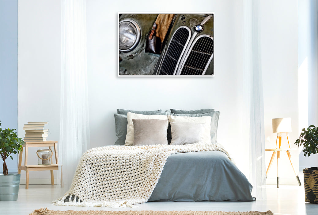 Toile textile premium Toile textile premium 120 cm x 80 cm paysage Un motif du calendrier Les Belles au bois dormant - Patine automobile 