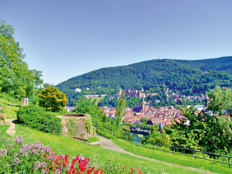 Ein Motiv aus dem Kalender Heidelberg - Heiligenberg und Philosophenweg 1000 Teile Puzzle quer - CALVENDO Foto-Puzzle'