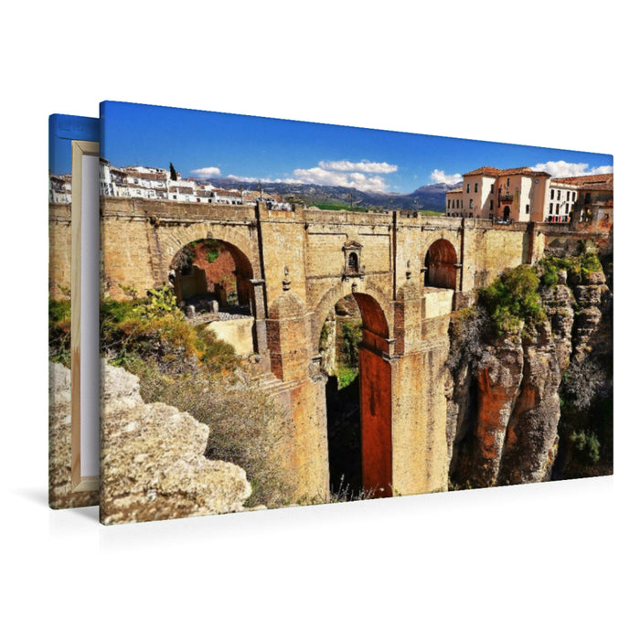 Premium Textil-Leinwand Ronda, die Perle Andalusiens