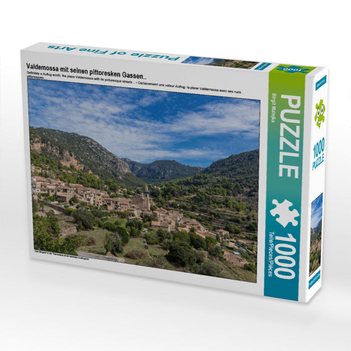 Valdemossa mit seinen pittoresken Gassen.. 1000 Teile Puzzle quer - CALVENDO Foto-Puzzle'