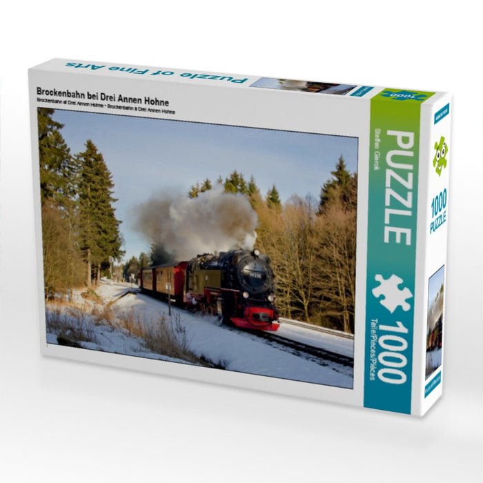 Brockenbahn bei Drei Annen Hohne 1000 Teile Puzzle quer - CALVENDO Foto-Puzzle'