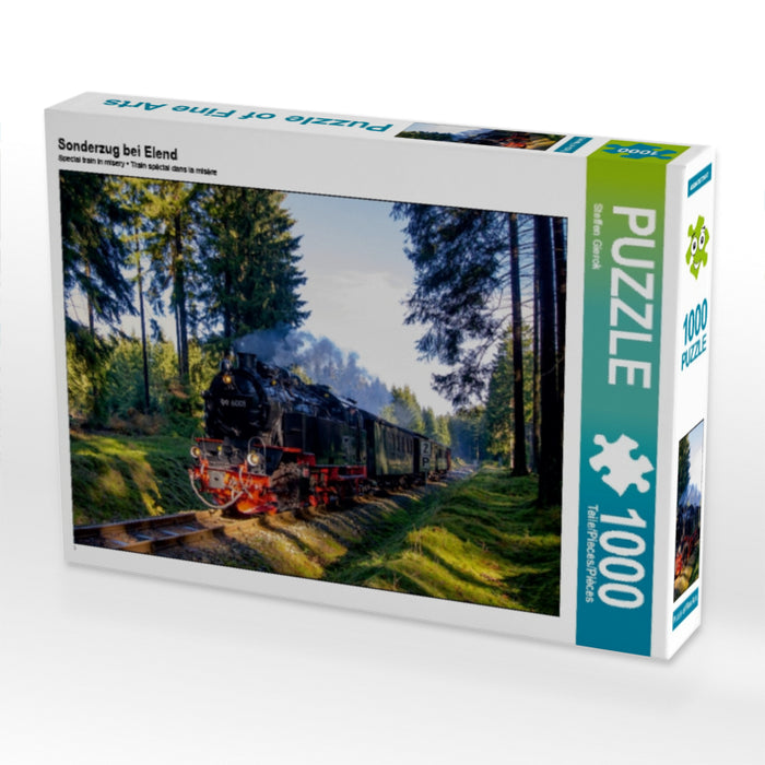 Sonderzug bei Elend 1000 Teile Puzzle quer - CALVENDO Foto-Puzzle'