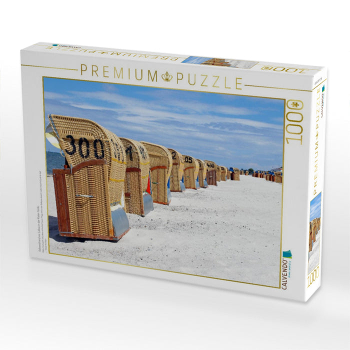 Ostseestrand vor Laboe in der Kieler Förde - CALVENDO Foto-Puzzle'