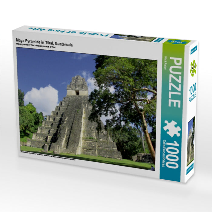 Maya Pyramide in Tikal, Guatemala 1000 Teile Puzzle quer - CALVENDO Foto-Puzzle'