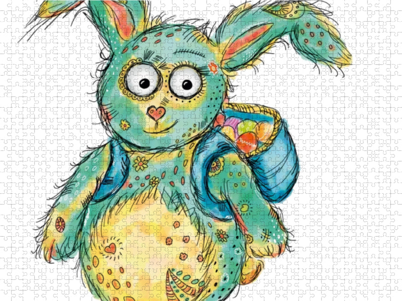 Osterhase 1000 Teile Puzzle quer - CALVENDO Foto-Puzzle'