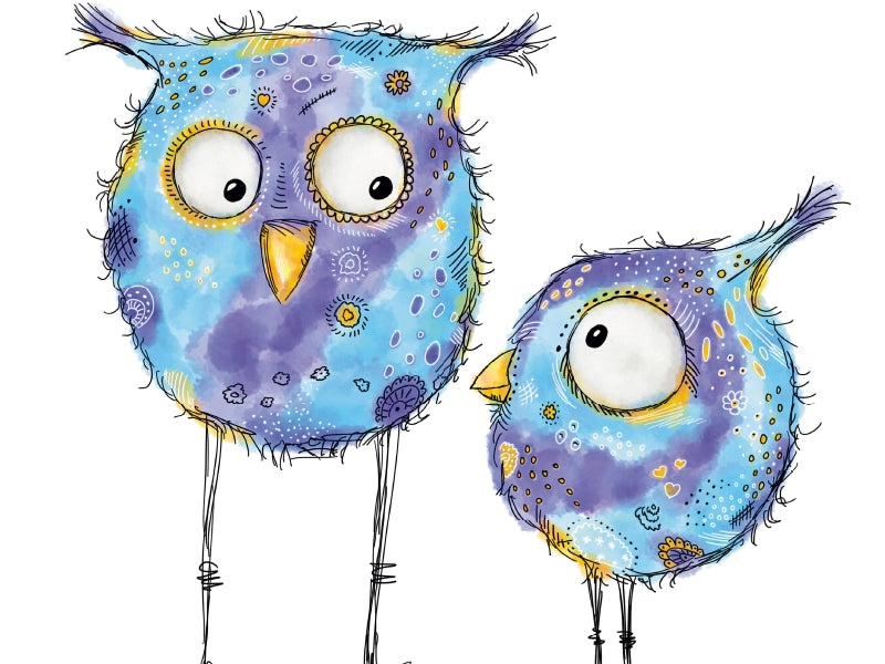 Owl with child - CALVENDO photo puzzle 
