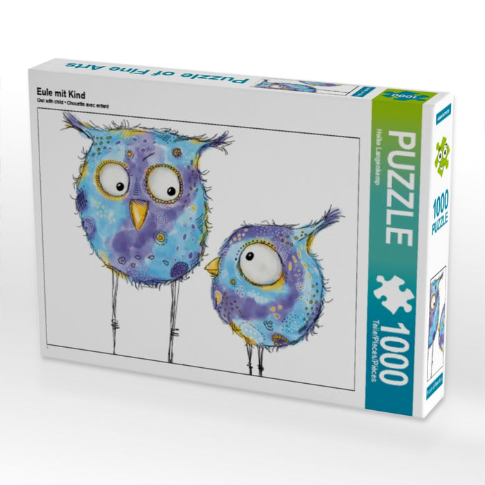 Owl with child - CALVENDO photo puzzle 