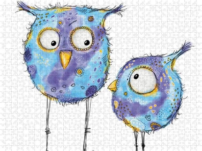 Owl with child - CALVENDO photo puzzle 