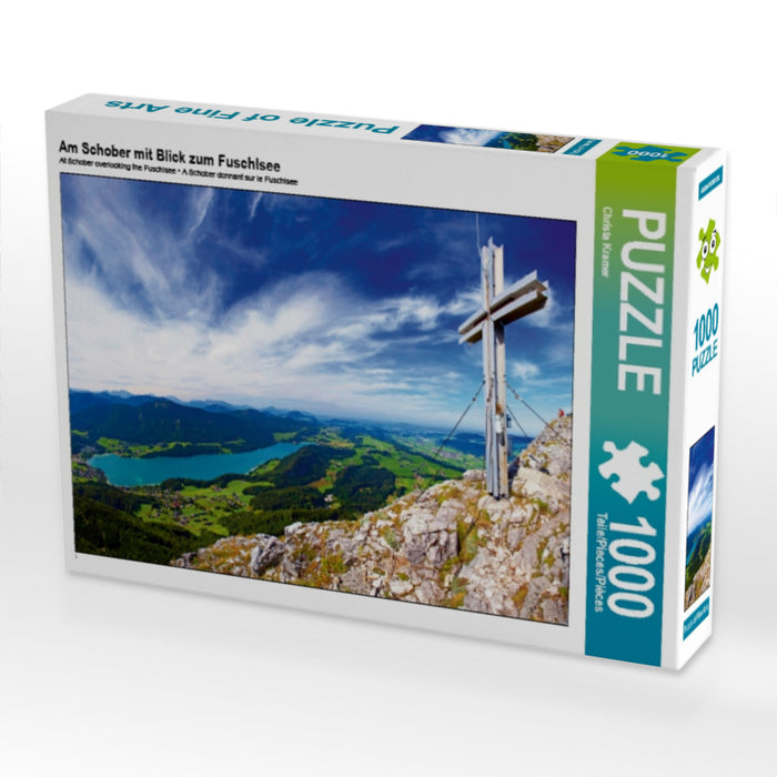 Am Schober mit Blick zum Fuschlsee 1000 Teile Puzzle quer - CALVENDO Foto-Puzzle'