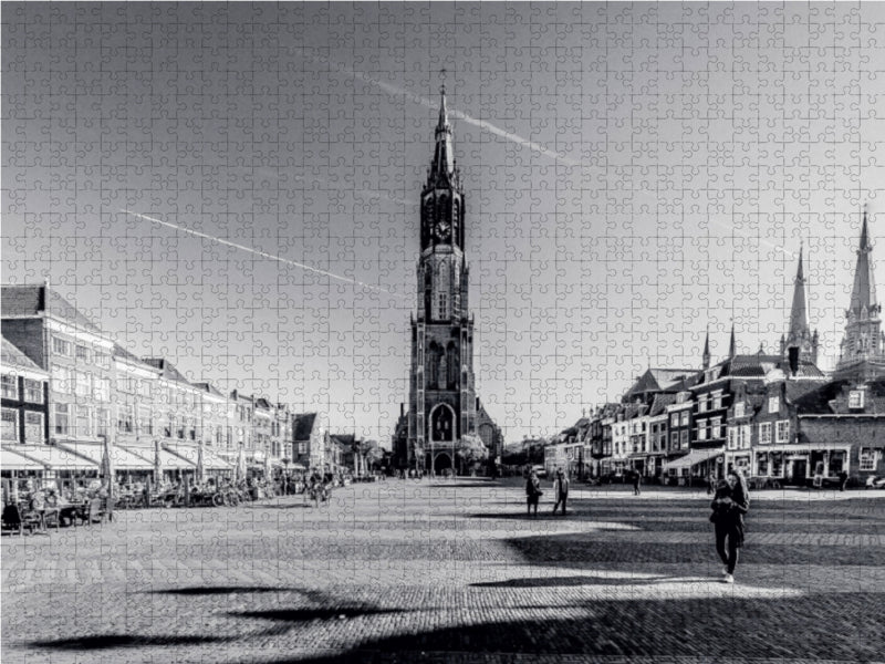 Vue de la Nieuwe Kerk - Puzzle photo CALVENDO 