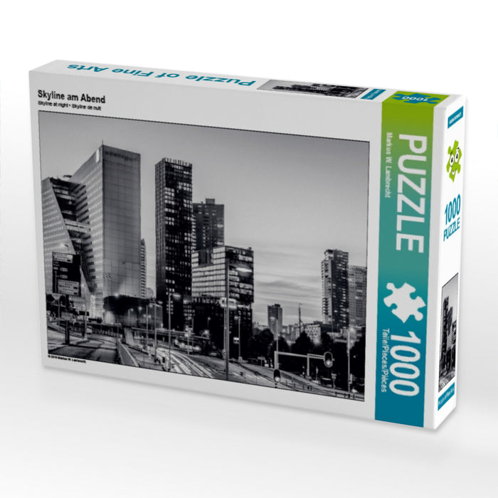 Skyline in the evening - CALVENDO photo puzzle 
