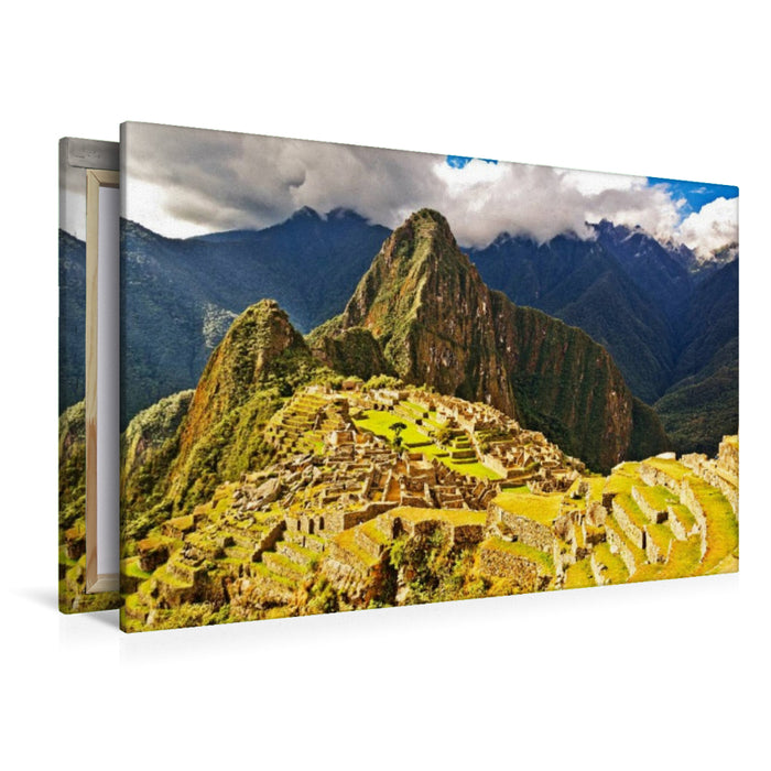 Premium Textil-Leinwand Macchu Picchu