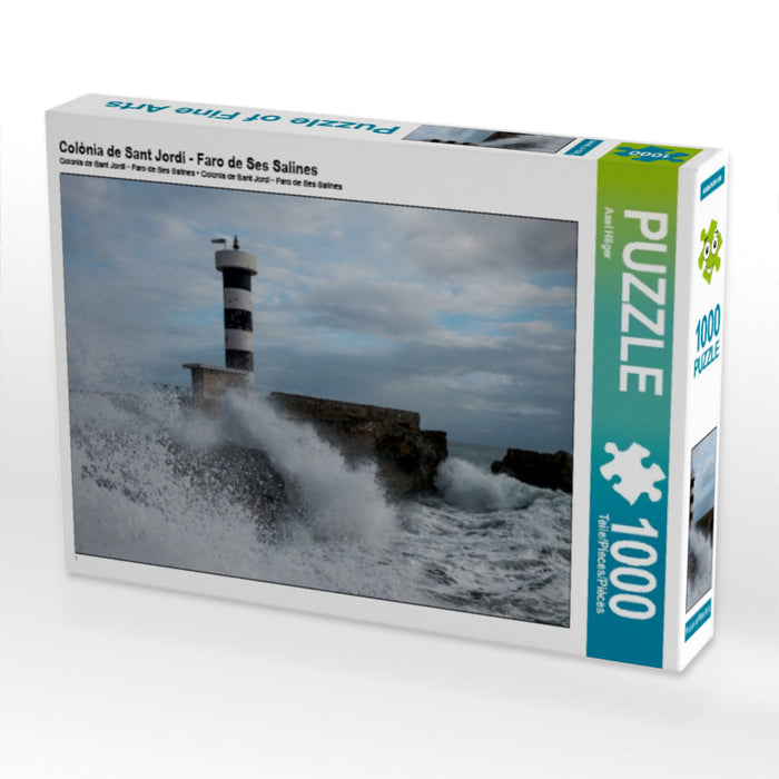 Colònia de Sant Jordi - Faro de Ses Salines 1000 Teile Puzzle quer - CALVENDO Foto-Puzzle'