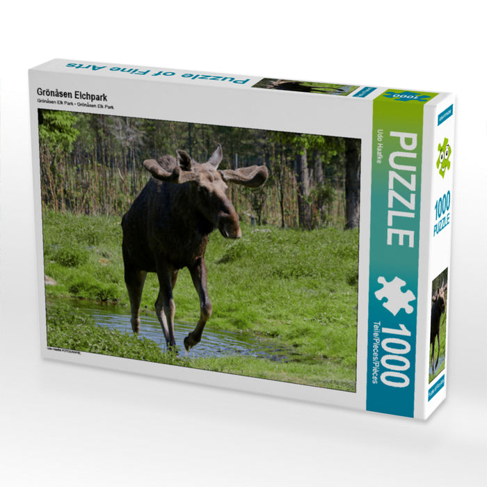 Grönåsen Elchpark 2000 Teile Puzzle quer - CALVENDO Foto-Puzzle'