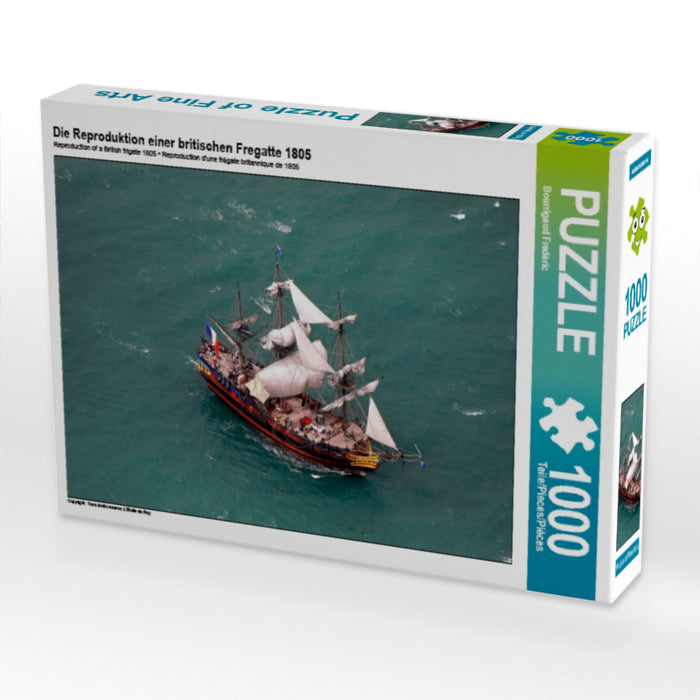 Die Reproduktion einer britischen Fregatte 1805 1000 Teile Puzzle quer - CALVENDO Foto-Puzzle'