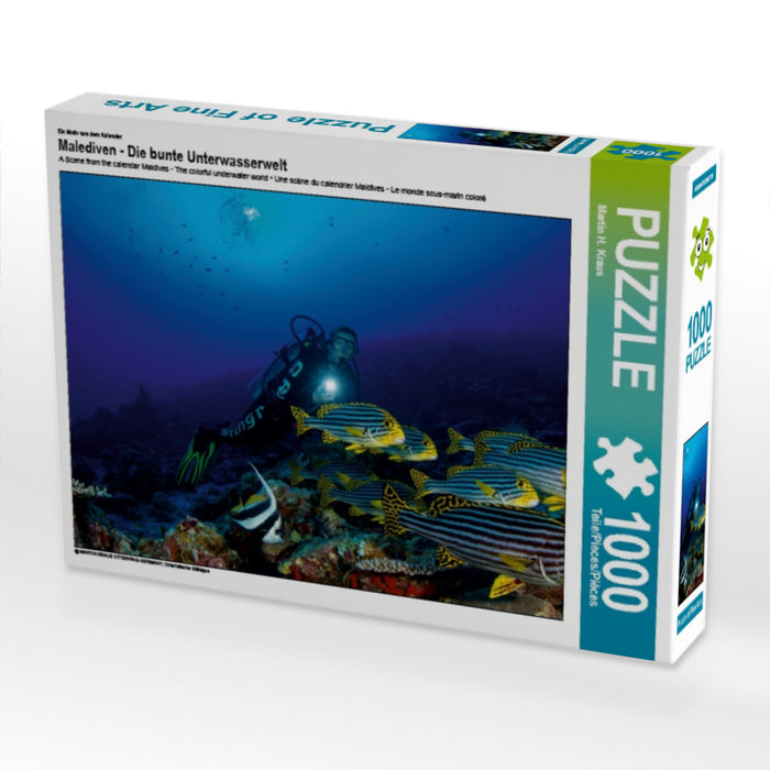 Ein Motiv aus dem Kalender Malediven - Die bunte Unterwasserwelt 1000 Teile Puzzle quer - CALVENDO Foto-Puzzle'